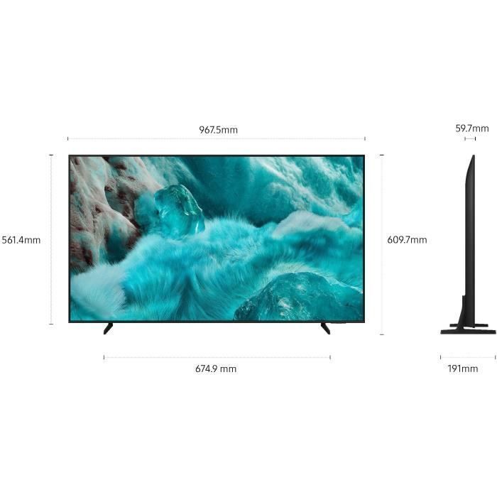 Samsung TQ43Q7FA - QLED TV 43 inch - 4K UHD 3840x2160 - HDR10 - Smart TV - Gaming Hub - 3xHDMI - WiFi