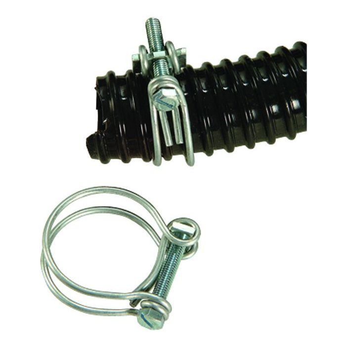 Set of 2 hose clamps - UBBINK - Diameter 30-34 mm - Galvanized - For spiral hose