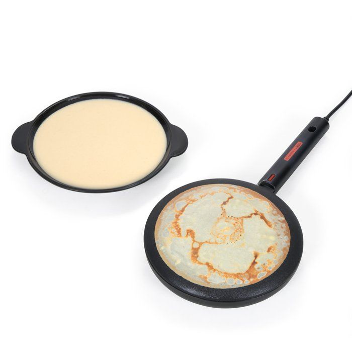 Livoo x Marmiton Electric Crepe Maker - LIVOO - DOP258CO - 600 W - Ø 20 cm - Heat-resistant handle - Black