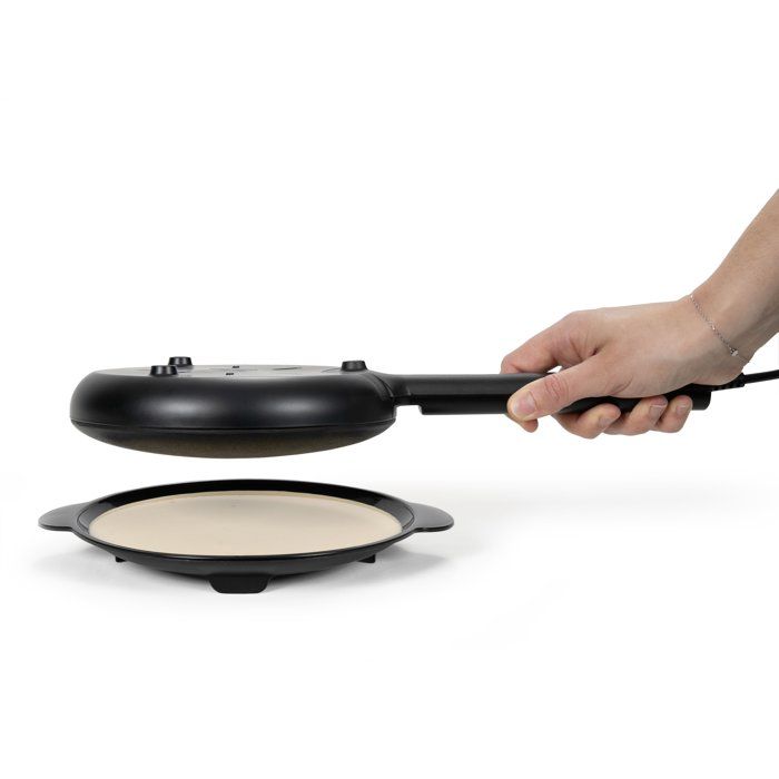 Livoo x Marmiton Electric Crepe Maker - LIVOO - DOP258CO - 600 W - Ø 20 cm - Heat-resistant handle - Black