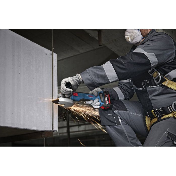 BOSCH PROFESSIONAL 18V 2-Tool Set - GBH 18V-22 SDS-plus + GWS 18V-7 - 2 x 5.0Ah Batteries 0615V0003C