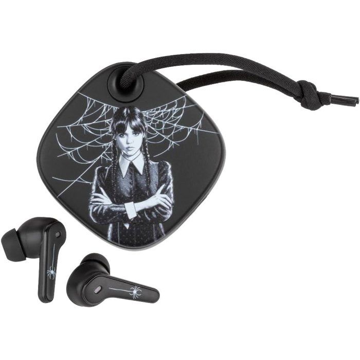 Konix Wireless Earbuds - Wednesday - 6h Battery + 22h Case - IPX4 - Black