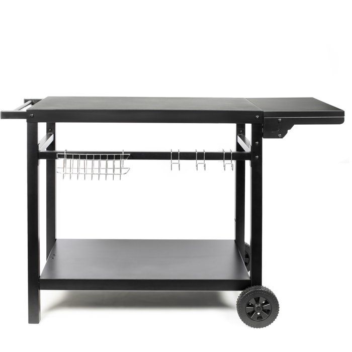 LIVOO Plancha Trolley GS170N - Folding Shelf - 85 x 50 cm Top Shelf