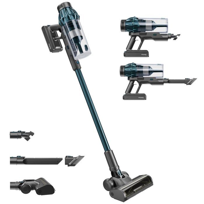 H.Koenig UPX32 Cordless Stick Vacuum Cleaner - 30000 Pa - 50 min - 0.8 L - Blue