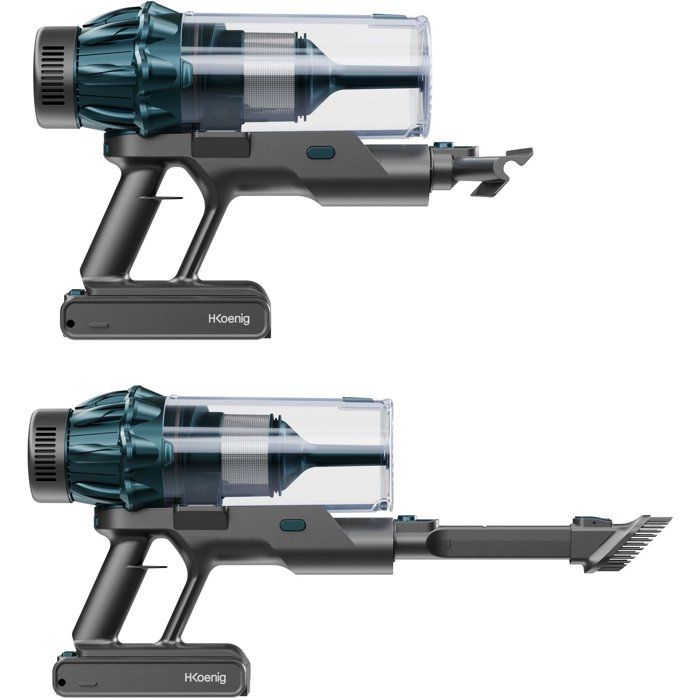 H.Koenig UPX32 Cordless Stick Vacuum Cleaner - 30000 Pa - 50 min - 0.8 L - Blue