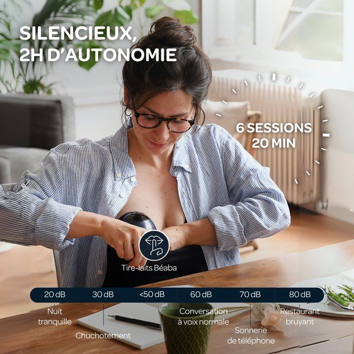 BEABA Hands-Free Electric Breast Pump - Midnight Blue