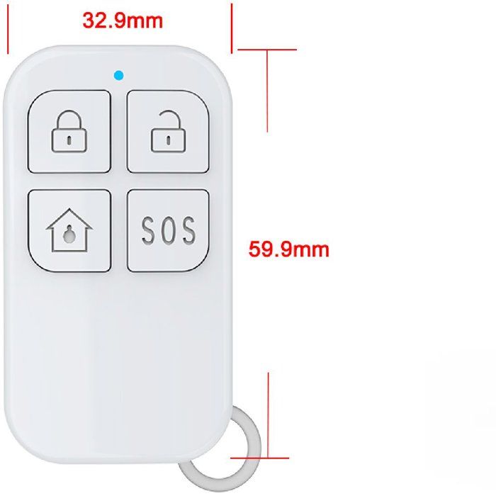 KYF Pack of 2 Additional Remote Controls - For KYF-ALARM-012