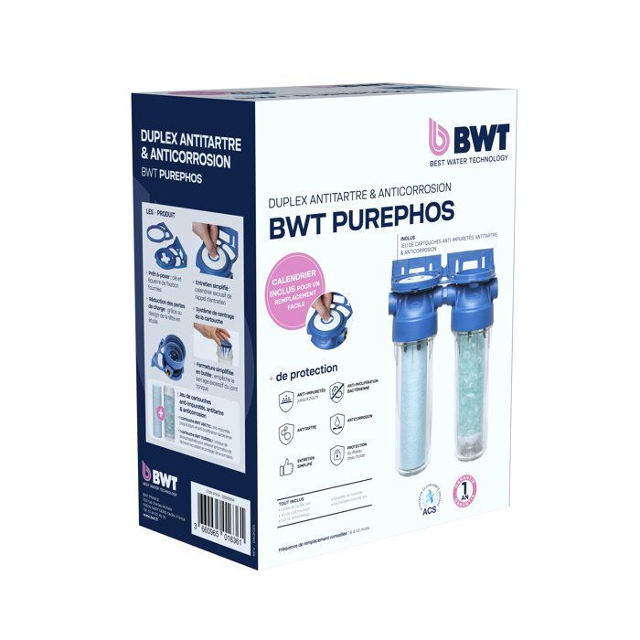 BWT Duplex Antiscalant Station - PUREPHOS - 4-in-1 - ARCTIC 20 µm + PURESILI 4-en-1