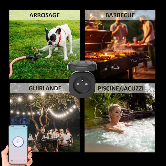 KYF Outdoor Smart Plug - Wifi - With Energy Meter
