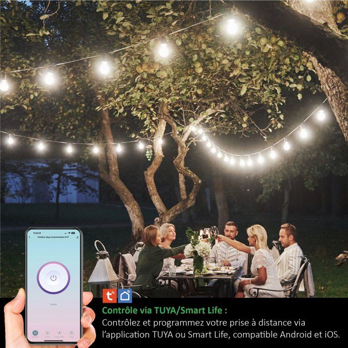 KYF Outdoor Smart Plug - Wifi - With Energy Meter