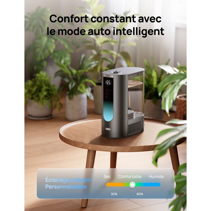 DREO Humidifier - 813S - 6 L Tank - 45h Runtime - Quiet 28dB