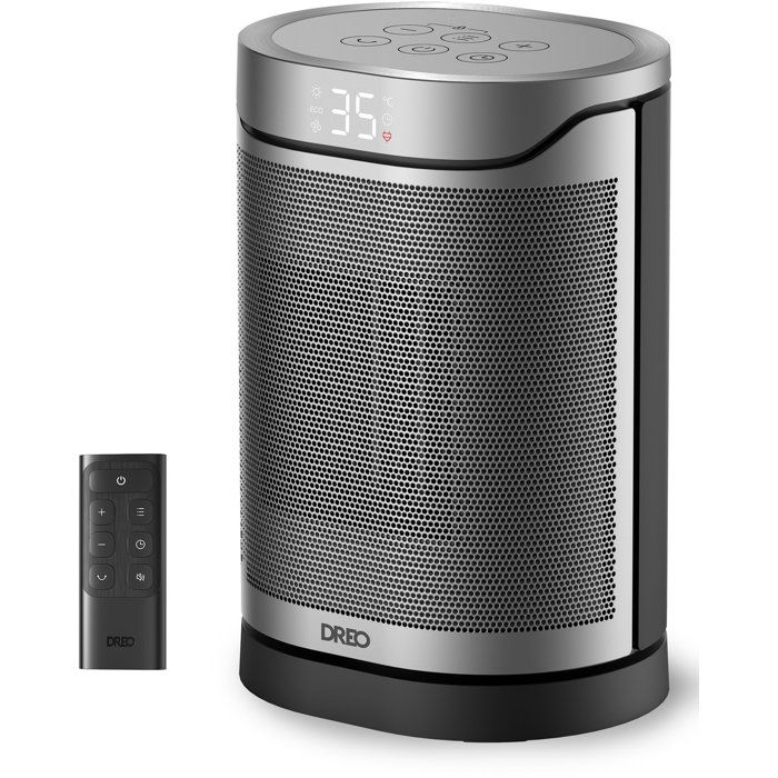Dreo Heater 318 Auxiliary Heater - Hyper-Ceramic - 1500W - Column - Black