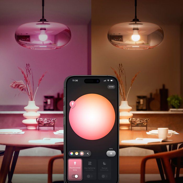 Philips Hue Starter Kit - 1 Bridge - 2 A60 Bulbs - White and Colored Light
