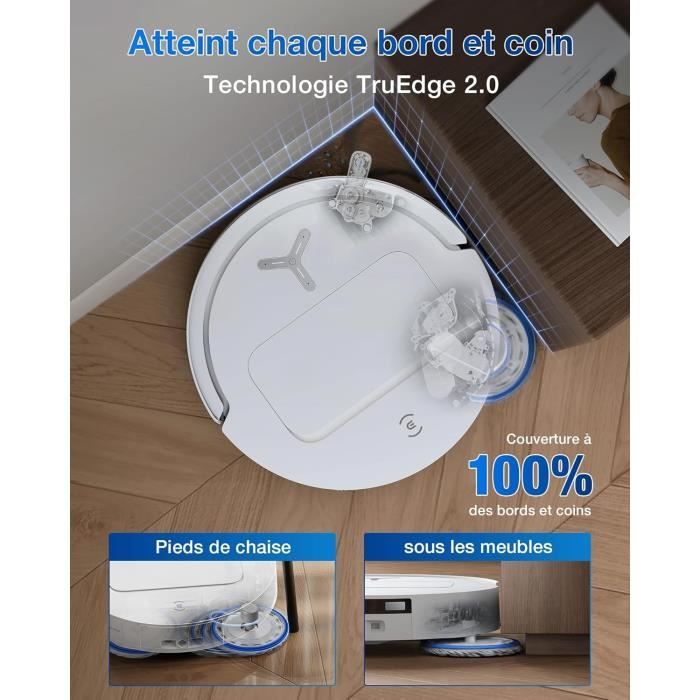 ECOVACS T50 OMNI Robot Vacuum Cleaner - 21000 Pa - White - Gen2 21000Pa