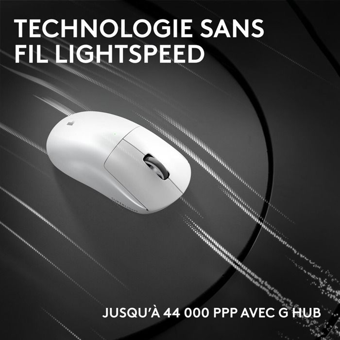 Logitech Gaming Mouse - Wireless - Ultra-Lightweight - G PRO X Superlight 2c - White
