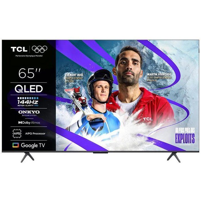 TCL 65P8K - QLED TV 65" (165 cm) - 4K UHD 3840x2160 - 144 Hz - Dolby Vision - Google TV - 4xHDMI 2.1