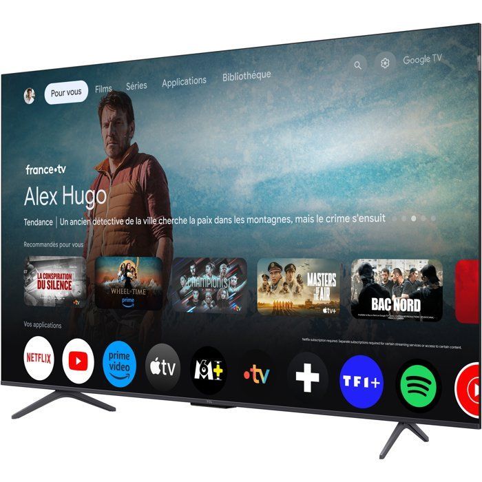TCL 65P8K - QLED TV 65" (165 cm) - 4K UHD 3840x2160 - 144 Hz - Dolby Vision - Google TV - 4xHDMI 2.1