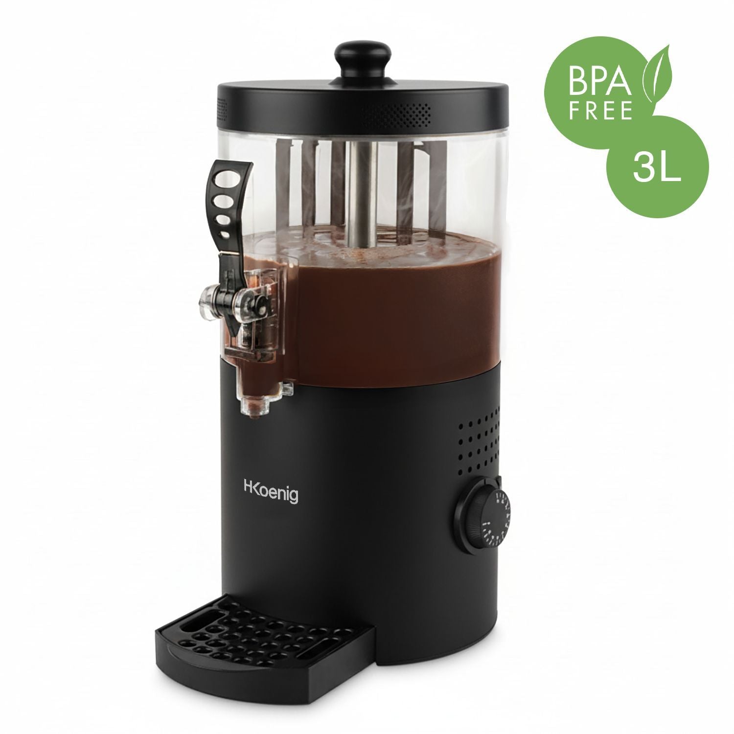 H.Koenig SHK802 Hot Chocolate Dispenser - 3 L - 1200W - Black