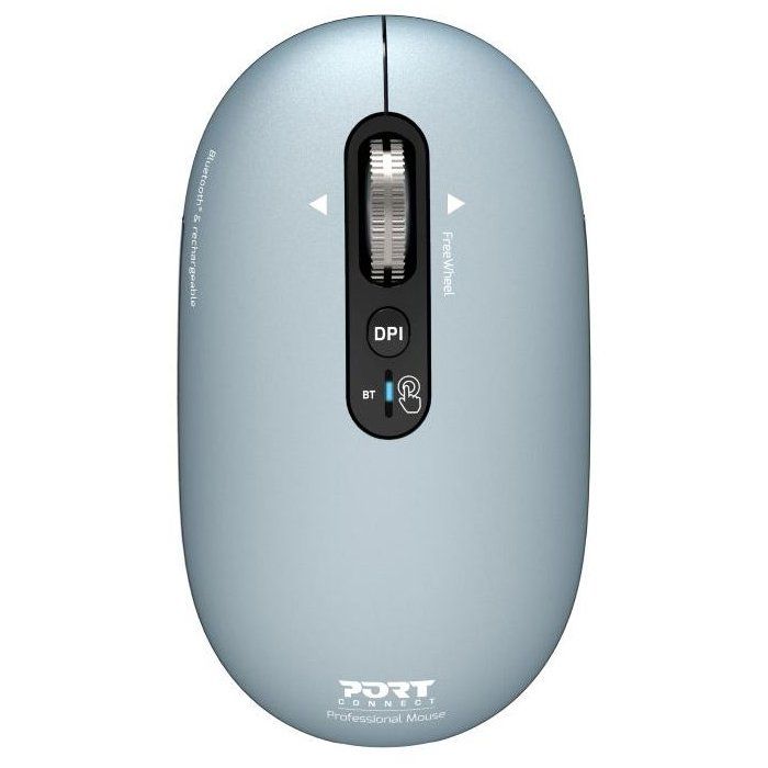 PORT Designs Wireless Mouse - 910500 PURE - Bluetooth - Rechargeable - Dark Blue