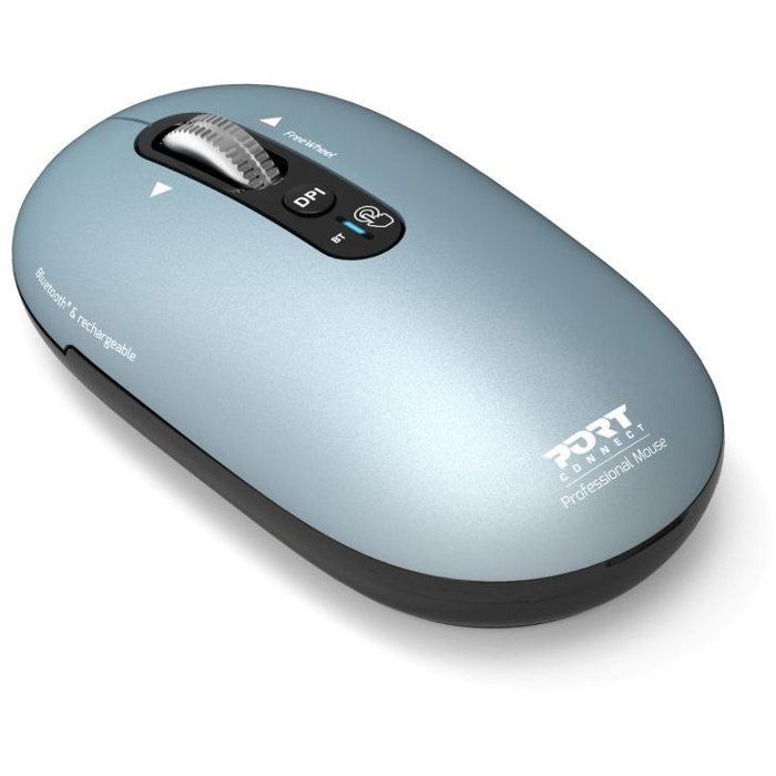 PORT Designs Wireless Mouse - 910500 PURE - Bluetooth - Rechargeable - Dark Blue