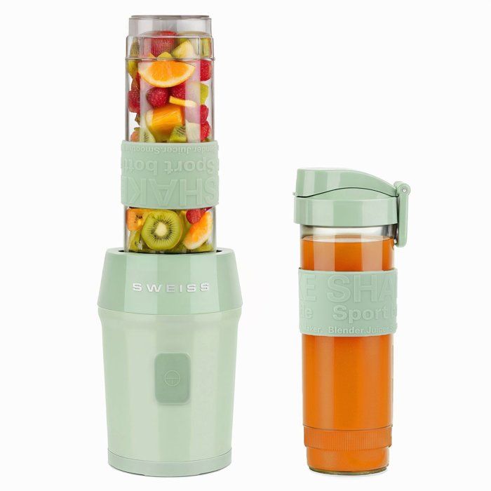 SWEISS Mini Blender - 300 W - 570 ml - 2 Bottles - MOOV7 - Green
