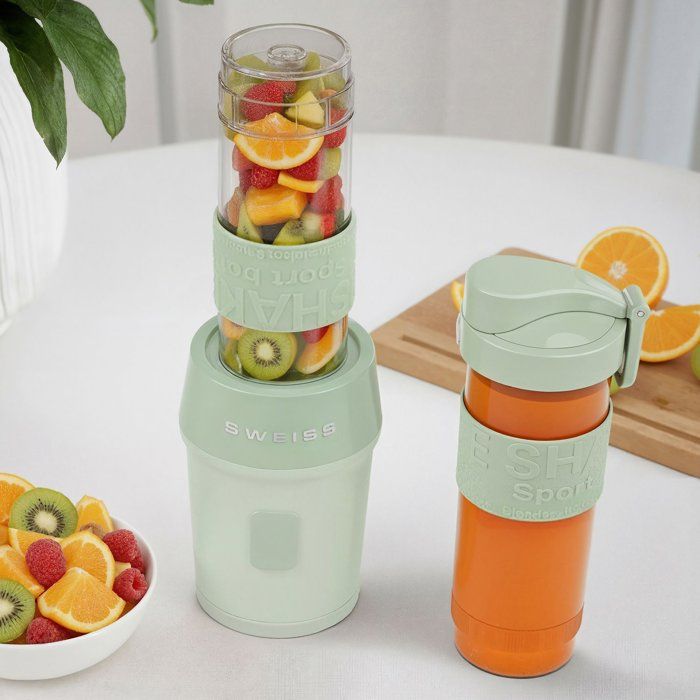 SWEISS Mini Blender - 300 W - 570 ml - 2 Bottles - MOOV7 - Green