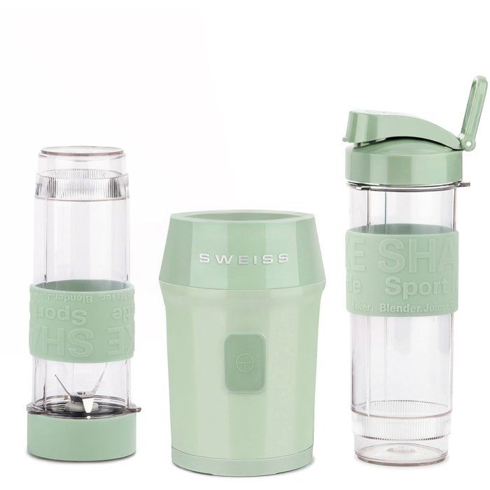 SWEISS Mini Blender - 300 W - 570 ml - 2 Bottles - MOOV7 - Green