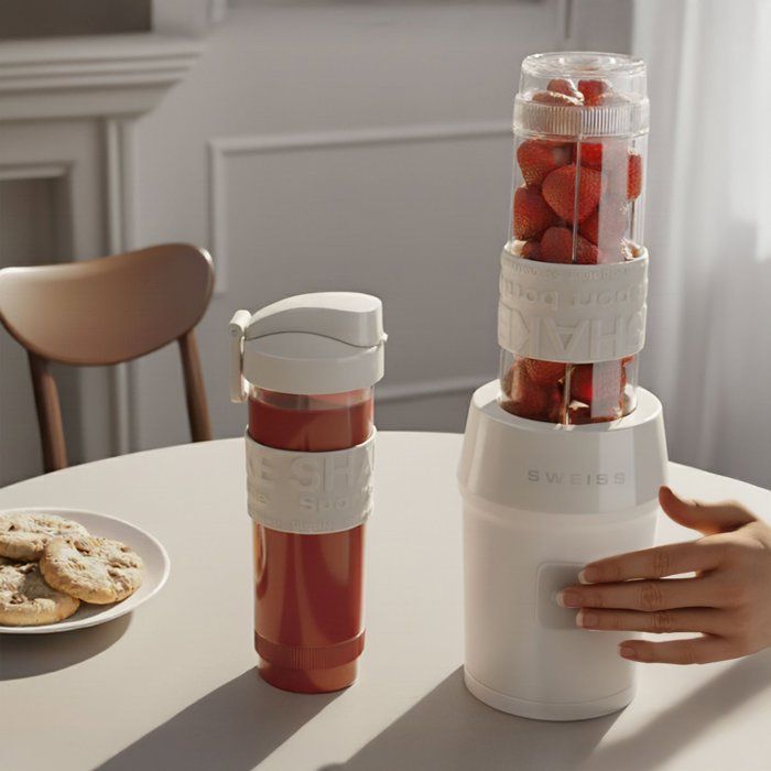Mini-blender - SWEISS - MOOV8 - 300 W - 570 ml - 2 gourdes - Beige