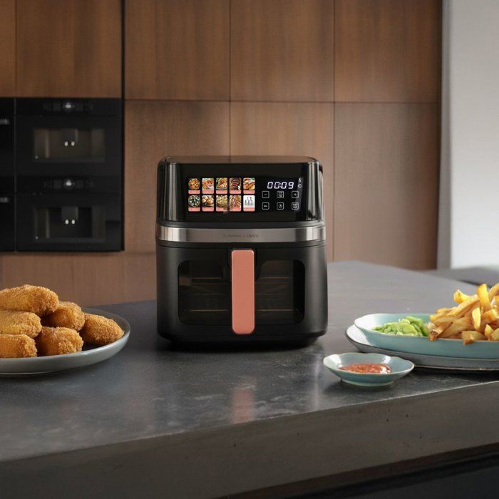 Air fryer - LIVOO x Marmiton - DOC343CO - 8 L - 1700 W - 30 recipes via QR code - 100% touchscreen digital