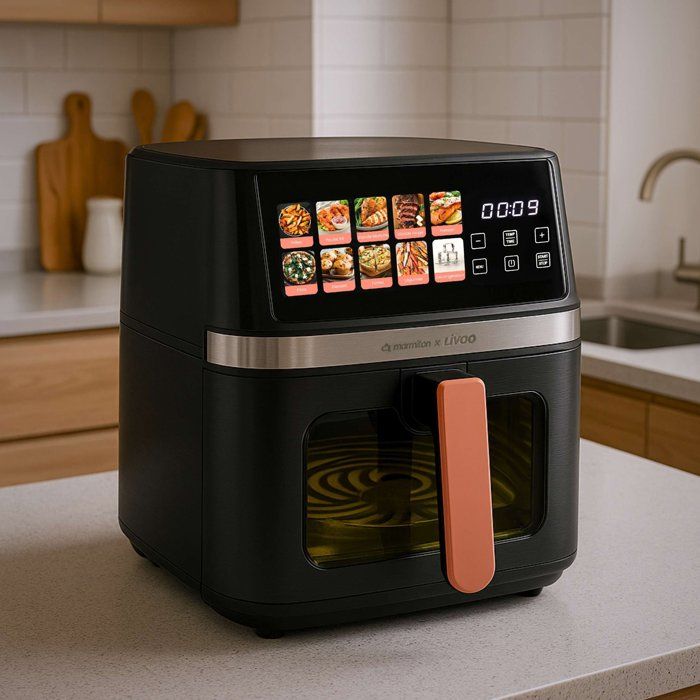 Air fryer - LIVOO x Marmiton - DOC343CO - 8 L - 1700 W - 30 recipes via QR code - 100% touchscreen digital