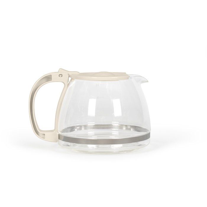 LIVOO Electric Coffee Maker - DOD200C - 750W - 1.25 L - 10 to 12 Cups - Off-white