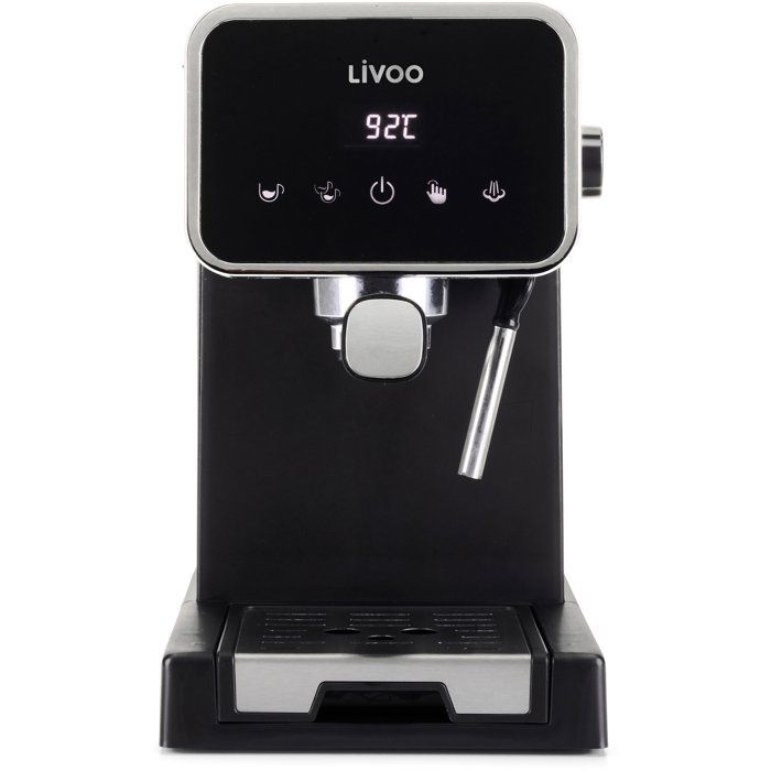 LIVOO Espresso Coffee Machine - DOD218N - 1100 W - 20 Bars - Black