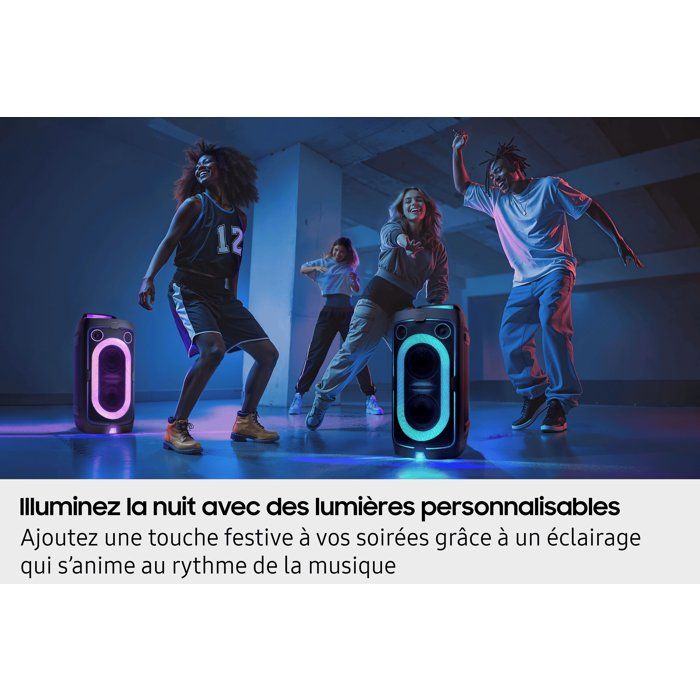 SAMSUNG - Speaker - MX ST40F/XE - 160W - Light Effects - Bluetooth - 16-hour Battery Life - Black