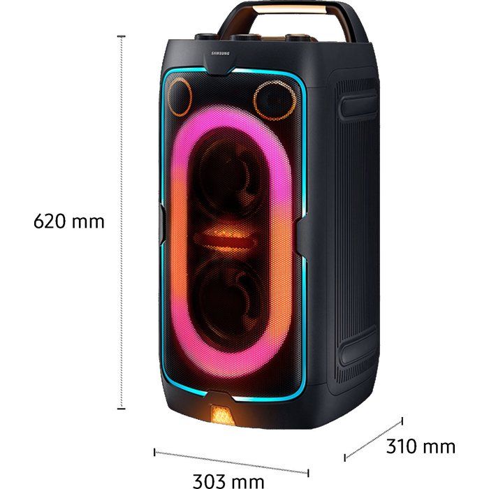 SAMSUNG - Speaker - MX ST40F/XE - 160W - Light Effects - Bluetooth - 16-hour Battery Life - Black