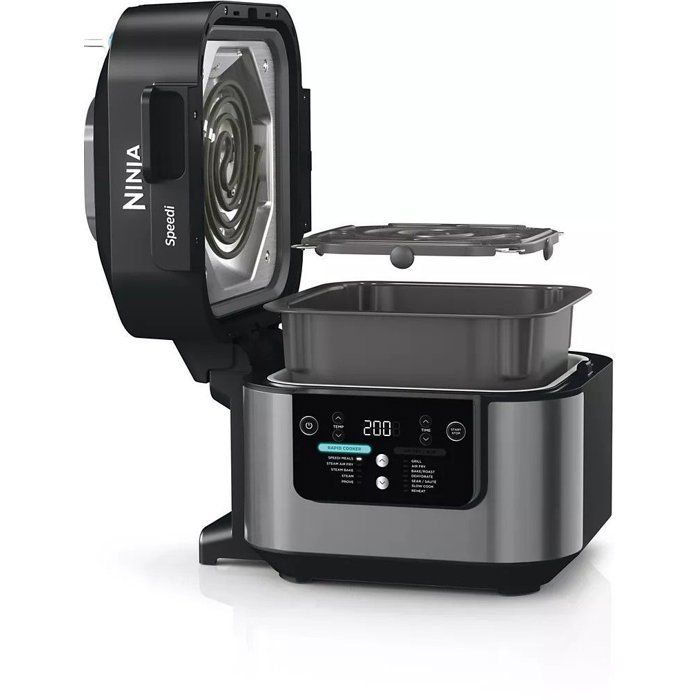 NINJA Multicooker Speedi Rapid Cooker ON500EU - 5.7 L Capacity - Silver/Black - 1760W