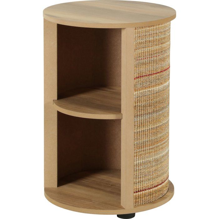 ZOLUX 3-in-1 Cat Side Table - Sisal Scratching Post, Bed and Side Table - 52 cm - Boreal - Beige