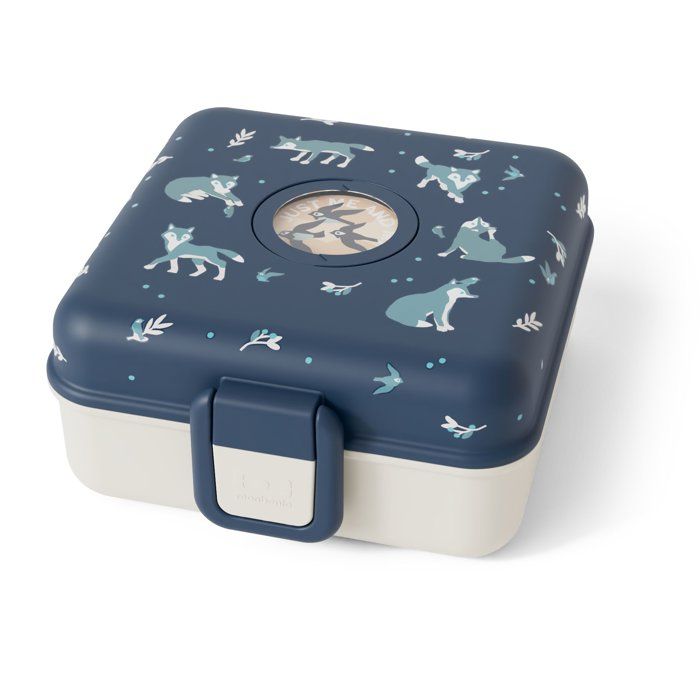 MONBENTO Children's Sandwich Box - 850 ml - BPA Free - Snacky Wolf