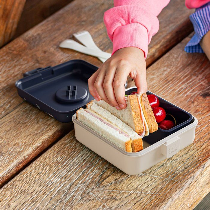 MONBENTO Children's Sandwich Box - 850 ml - BPA Free - Snacky Wolf