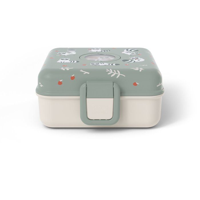 MONBENTO Kids' Sandwich Box - 850 ml - BPA Free - Snacky Raccoon