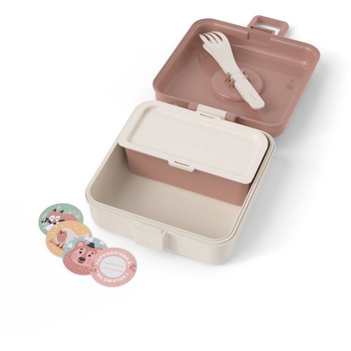 MONBENTO Kids' Sandwich Box - 850 ml - BPA Free - Snacky Fox