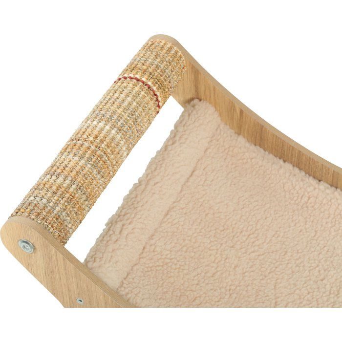 Hamac chaise longue pour chat - ZOLUX - Griffoir sisal - Espace repos - Boréal - Biege