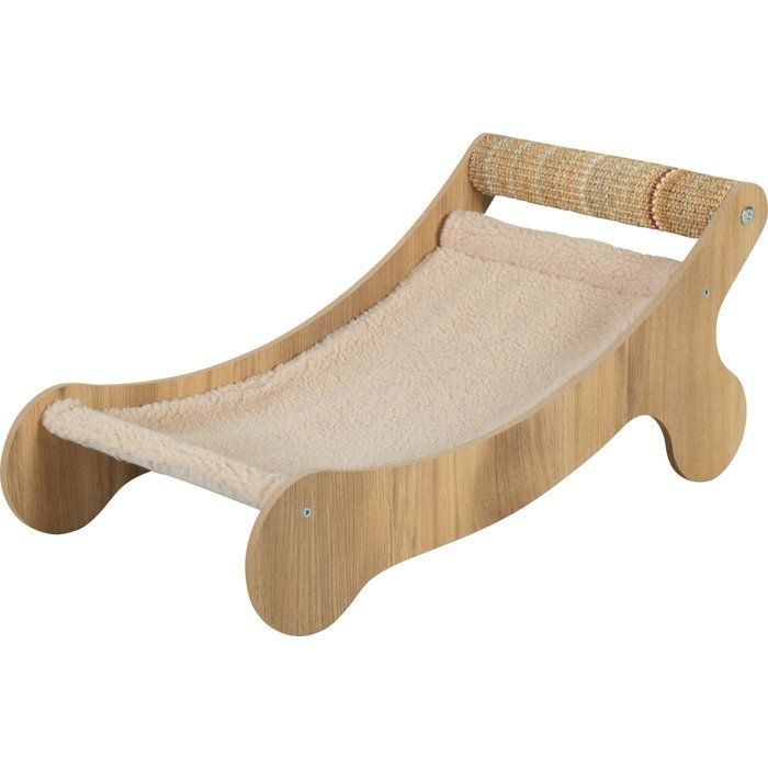 Hamac chaise longue pour chat - ZOLUX - Griffoir sisal - Espace repos - Boréal - Biege