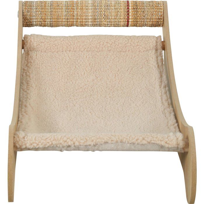 Hamac chaise longue pour chat - ZOLUX - Griffoir sisal - Espace repos - Boréal - Biege