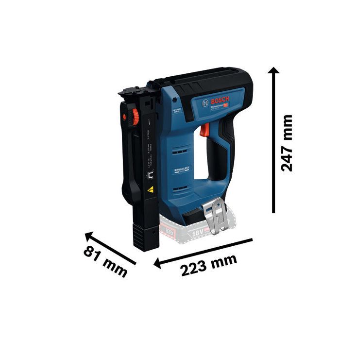 BOSCH GTH 18V-14 Wood Stapler - 18V Brushless - Staples 6-14 mm - L-BOXX