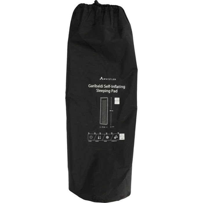 Whistler Garibaldi Self-Inflating Mattress 3 cm - Black - 1 Person