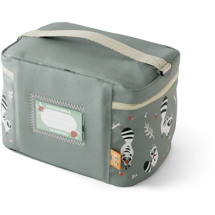MONBENTO Insulated Lunch Bag, Frosty 5 L Raccoon, Children's Cooler