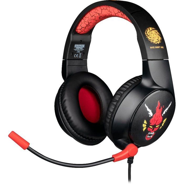Konix Wired Circumaural Gaming Headset - Stranger Things - Compatible with PC, PS5, Switch 2, Xbox - 1.5 m