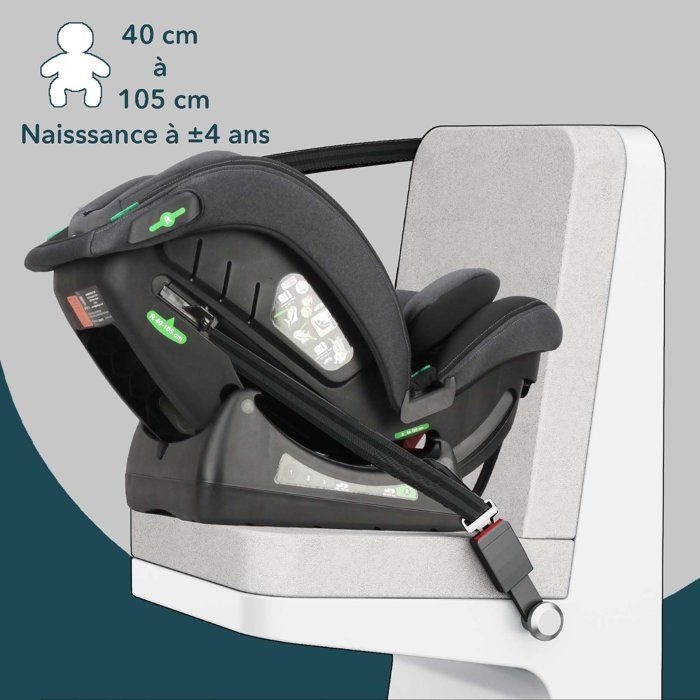 BAMBISOL Reversible Car Seat AY913PLUSN Group 0+/1/2/3 I-Size Black