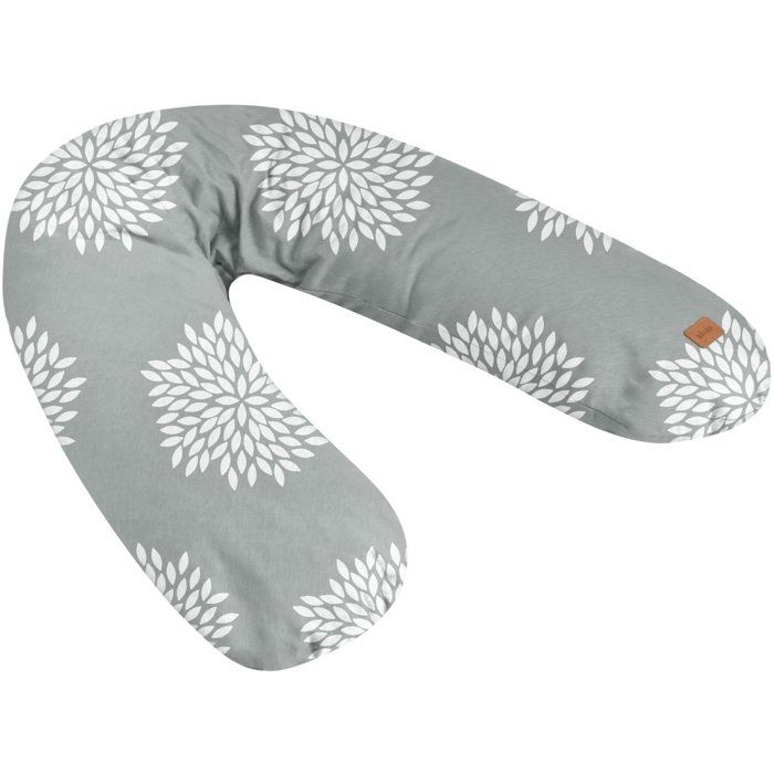 BEABA Maternity Pillow - Big Flopsy™ - Flowers - Grey