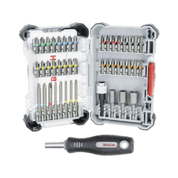 BOSCH PROFESSIONAL 44-Piece Screwdriver Set + Handle - Countertop Display